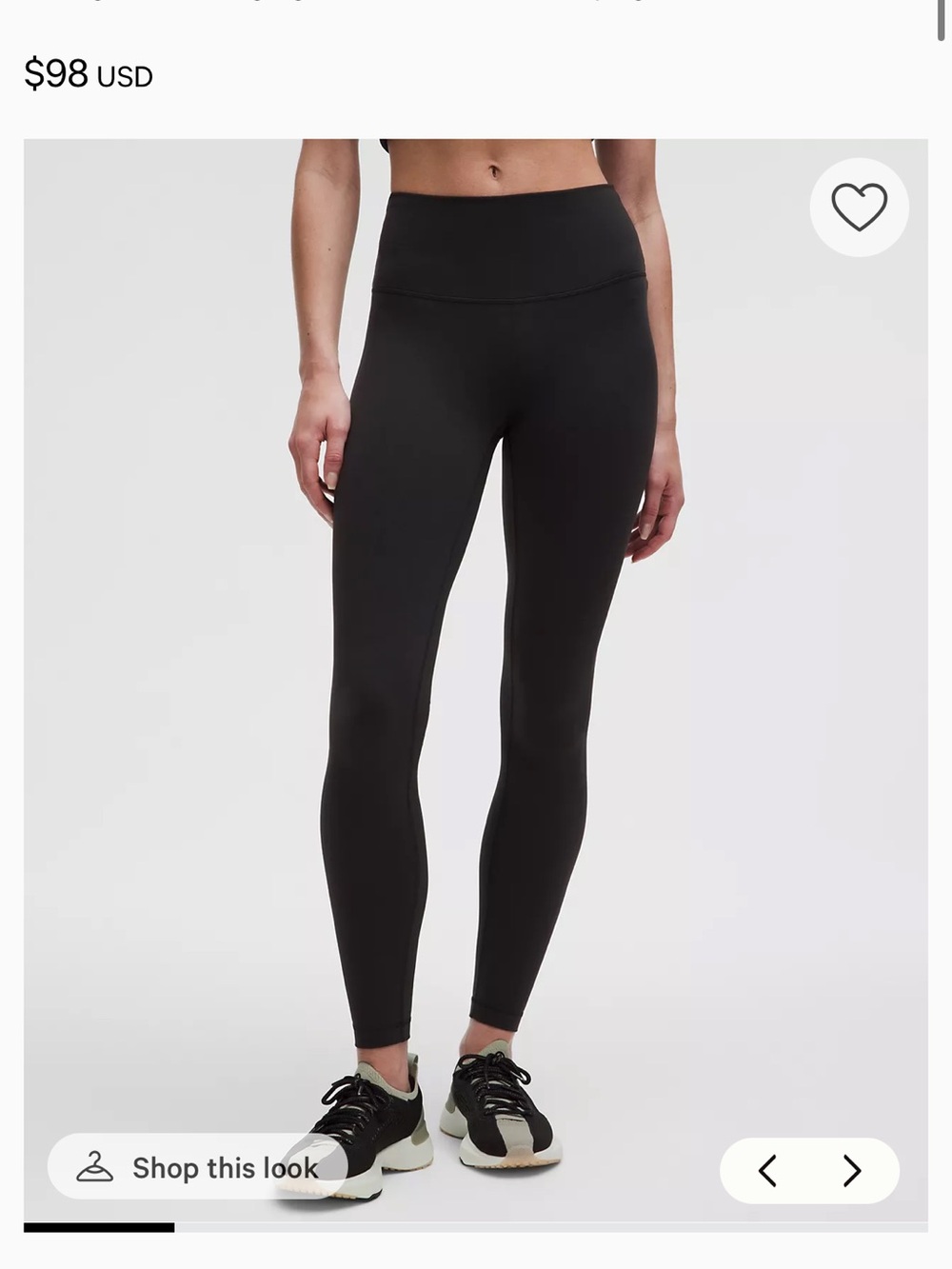 lululemon athletica wunder under train Black Leggings